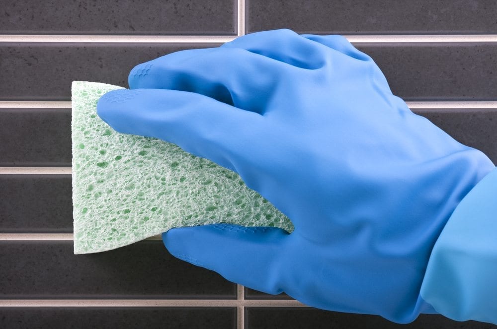 cleaning new tiles after installation