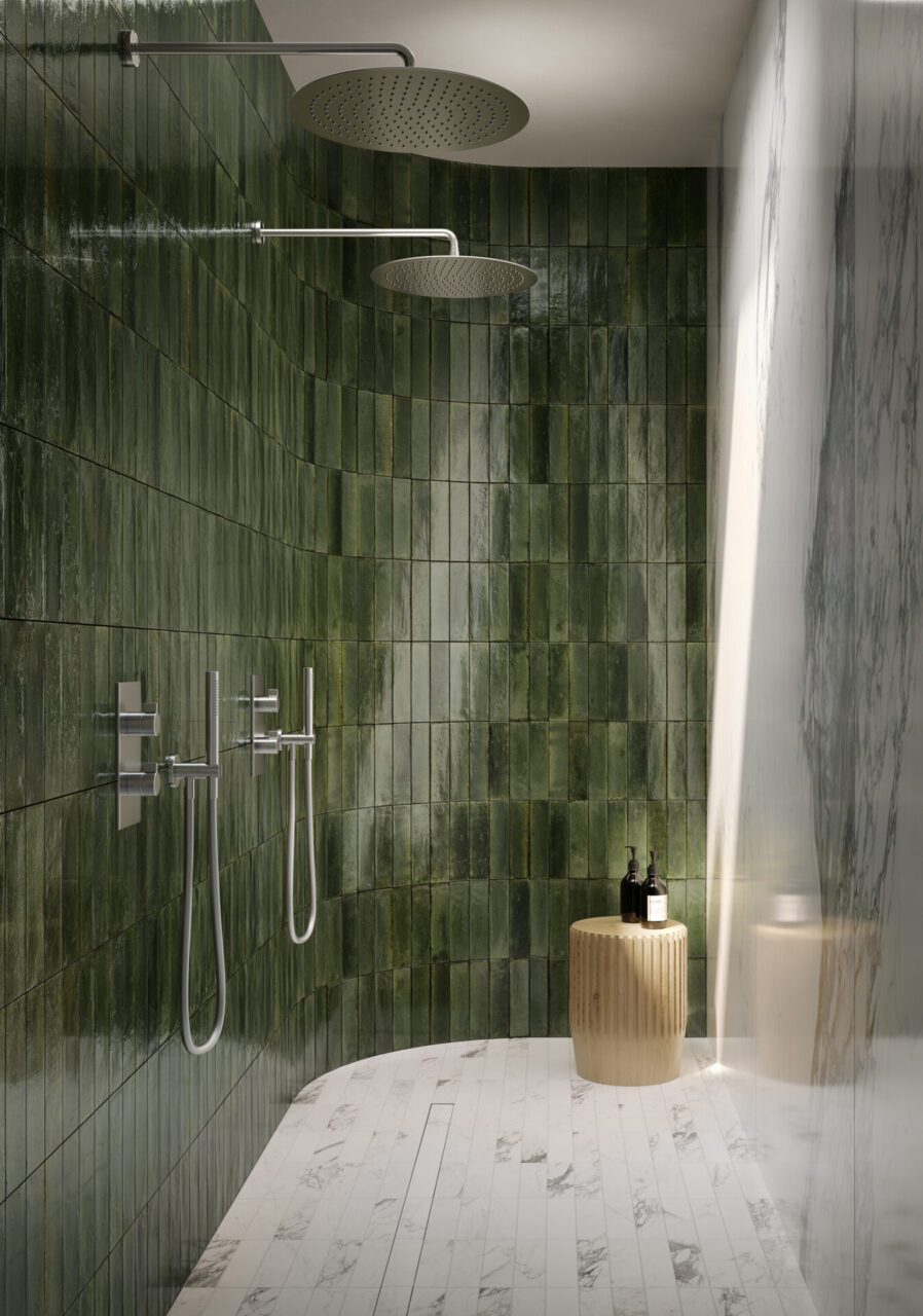 La Riviera Botanical Green Tile